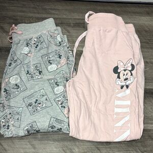 Disney Minnie Mouse Joggers - Pink and Gray